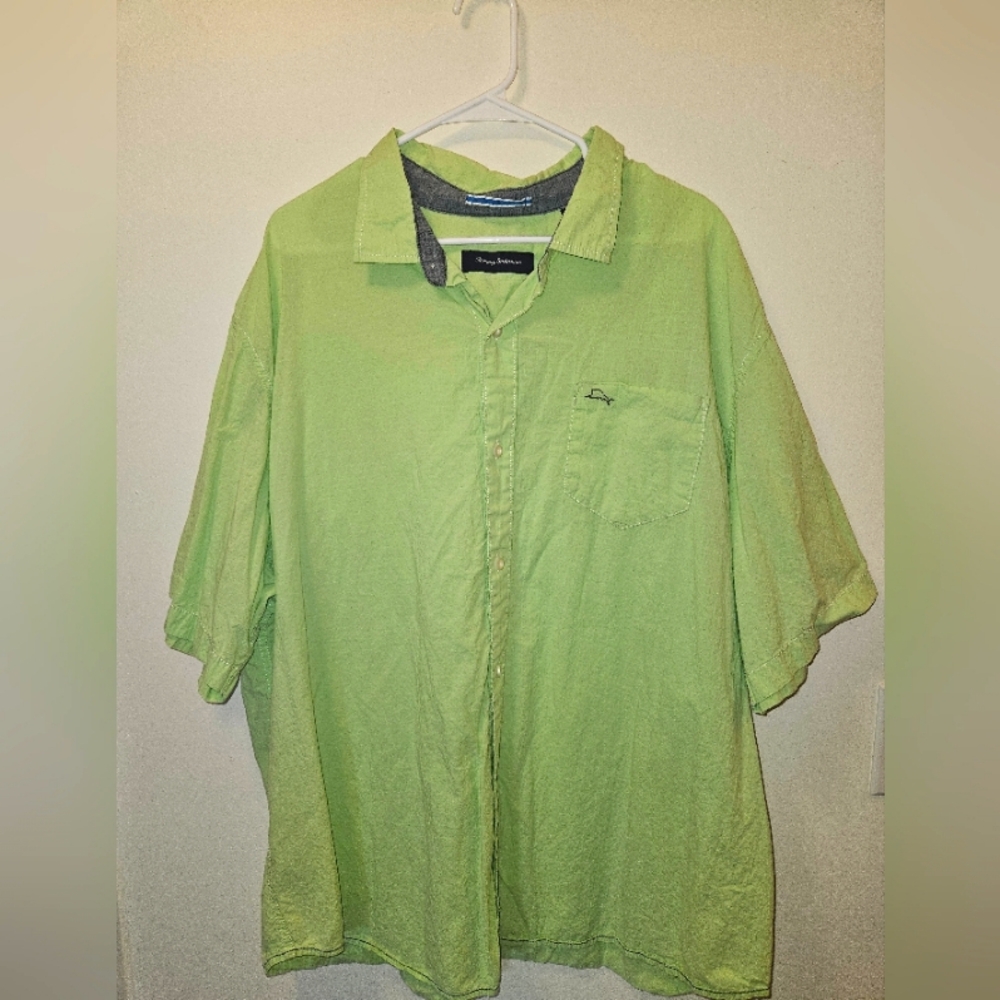 Tommy bahama, light green, button up, 3XB, super lightweight